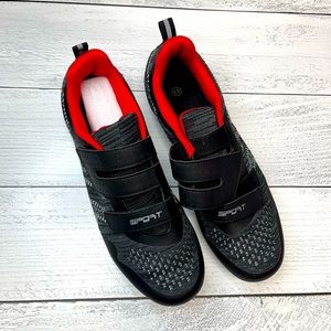 Unisex cycling shoes for indoor cycling.  European size 43